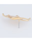 Fashion Gold Color Alloy Butterfly Wing Earrings