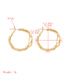 Fashion Gold Color Geometric Alloy Braided Twist Earrings