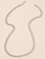 Fashion White K Alloy Chain Multi-purpose Necklace