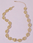 Fashion White K Alloy Chain Necklace