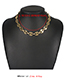 Fashion Gold Color Alloy Chain Necklace