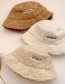 Fashion Black Basin Hat Childrens Lamb Wool Fisherman Hat