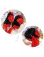 Fashion 1 Pair Of Flowers [red] Wig Tassel Hair Ring