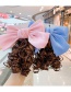 Fashion Red Pink Bow Wig Childrens Bow Hairpin Strap Wig