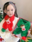 Fashion Green Santa Childrens Christmas Plush Warm Scarf
