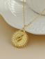 Fashion Gold Color Copper And Zircon Serpentine Necklace