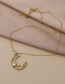 Fashion Gold Color Copper Inlaid Zircon Love Eye Necklace