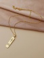 Fashion Gold Color Copper Inlaid Zircon Lightning Necklace