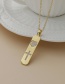 Fashion Gold Color Copper Inlaid Zircon Lightning Necklace