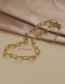 Fashion Gold Color Copper Chain Necklace
