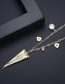 Fashion 18k Gold-plated Copper And Pearl Geometric Necklace