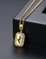 Fashion 18k Gold-plated Copper And Diamond Lightning Geometric Necklace
