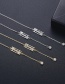 Fashion Platinum Diamond-studded Copper Gold-plated Geometric Long Ear Wire