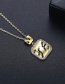 Fashion 18k Gold-plated Copper Necklace With Diamonds