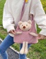 Fashion Pink Bunny Furry Doll Animal One-shoulder Armpit Bag