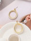 Fashion Gold Color Color Pearl Round Alloy Earrings
