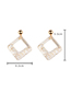 Fashion C Shape Acrylic Transparent Acetate Geometric Hoop Earrings