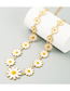 Fashion Yellow Alloy Drip Oil Small Daisy Long Necklace