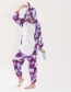 Fashion Sun Moon And Stars Flannel Animal Coral Fleece Bathrobe One-piece Pajamas Home Service