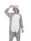 Fashion Wolf Wolf Hooded Zipper Contrast Color One-piece Pajamas