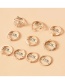 Fashion Gold Color 10 Alloy Rings Set