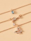 Fashion Gold Color Alloy Multilayer Butterfly Necklace