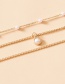 Fashion Gold Color Alloy Multilayer Pearl Necklace
