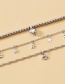 Fashion Silver Color Alloy Multilayer Love Necklace