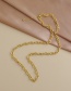 Fashion Gold Color Copper Inlaid Zircon Thick Chain Necklace