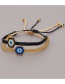 Fashion Gold Color Rice Beads Beaded Handmade Eye Bracelet