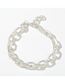 Fashion Silver Color Geometric Alloy Hollow Chain Bracelet