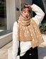 Fashion Scarlet Camellia Wool Knitted Scarf