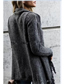 Fashion Dark Gray Mid-length Tassel Slash Coat Sweater
