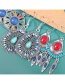 Fashion Longevity Lock Drop-shaped Alloy Dream Catcher Hollow Feather Earrings Set