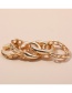 Fashion Chain Silver Color Twisted C-shaped Alloy Ear Clip Set