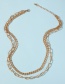 Fashion Gold Color Alloy Double Chain Necklace