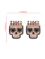 Fashion Gold Color Alloy Pearl Skull Earrings
