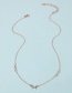 Fashion Gold Color Alloy Geometric Thin Chain Necklace