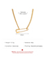 Fashion Kc Gold Brooch Pendant Alloy Hollow Necklace