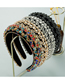 Fashion Color Velvet Fabric Sponge Inlaid Rhinestone Headband