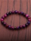 Fashion Light Purple 8mm Beaded Stone Temperature Change Color Bracelet