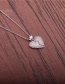 Fashion Silver Color Broken Heart Diamond Broken Heart Love Heart Gold Plated Necklace