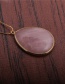 Fashion Purple Turquoise Copper Gold Plated Drop Pendant Necklace