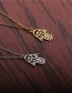 Fashion Rigid Color Titanium Steel And Stainless Steel Palm Pendant Necklace