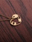 Fashion Gang Se World Map Titanium Steel Stainless Steel World Map Love Heart Pendant Necklace