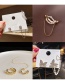 Fashion Real Gold Plating One Ear Clip Long Chain Butterfly Geometric Ear Clamp Earrings