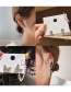 Fashion Silver Color Needle-ear Hook One Long Chain Butterfly Geometric Ear Clamp Earrings