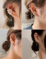 Fashion Silver Color Needle-asymmetrical Ear Line Long Chain Butterfly Geometric Ear Clamp Earrings