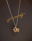 Fashion Gold Color Real Gold Plating Angel Pony Micro-inlaid Zircon Necklace