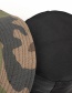 Fashion Polyester Cotton Green Camouflage Double-sided Camouflage Flat-top Fisherman Hat